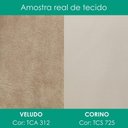 Ver imagem 4 de Cabeceira Casal 140 cm Lumina LED com Frame Veludo Tca 312 Corino Tcs 725 Peer