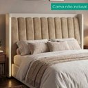 Ver imagem 2 de Cabeceira Casal 140 cm Lumina LED com Frame Veludo Tca 312 Corino Tcs 725 Peer