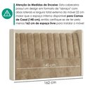 Ver imagem 6 de Cabeceira Casal 140 cm Lumina LED com Frame Veludo Tca 312 Corino Tcs 725 Peer