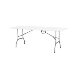 Mesa Dobrável Tipo Maleta 244cm Branco - 1