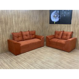 Sofá 2 e 3 Lugares Terracota 604 Porto - 1