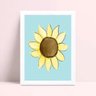 placa decoração de quarto infantil desenho flor girassol - 1