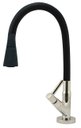 Ver imagem 1 de Torneira Cozinha Mesa Tubo Gourmet Duplo Jato Colorido 1/4v.: Preto