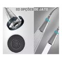 Ver imagem 2 de Torneira Cozinha Mesa Tubo Gourmet Duplo Jato Colorido 1/4v.: Preto