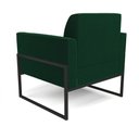 Ver mais imagens de Poltrona Sala Estar Industrial Alta Preto Kit 2 Marisa Bouclê Verde D03 - D’Rossi