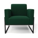 Ver imagem 5 de Poltrona Sala Estar Industrial Alta Preto Kit 2 Marisa Bouclê Verde D03 - D’Rossi