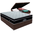 Ver imagem 1 de Cama Box Baú Airtech Antares Queen + Colchão de Molas Ensacadas - Ortobom - Spring - 158x198x67cm
