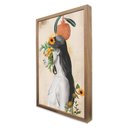 Ver imagem 4 de Quadro Decorativo Abstrato Face Flowers em Moldura Caixa TaColado Moldura Trad 1cm Branca sem Vidro 