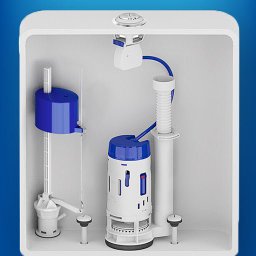 Mecanismo Completo Entrada Pop Flux/Saida Dual Flush Universal Censi - 9507 | 9507 - Dual Flush - 3 Mecanismo Completo Entrada Pop Flux/Saida Dual Flush Universal Censi - 9507 | 9507 - Dual Flush - 3