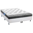 Ver imagem 1 de Cama Box King: Colchão Espuma Probel Guarda Costas Black + Base CRC Courano White(193x203)