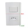 Conjunto Interruptor Tomada 2P + T Kit 5 Uni Resistente 10A Padrao Novo Segurança Eletricidade Ilumi - 6