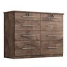 Cômoda Monique 8 Gavetas 2 com Chave Cor Chocolate - 1