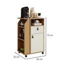 Ver imagem 3 de Armário MDF Reforçado Fruteira Balcão Organizador Cozinha Mesa para Bebedouro e Microondas