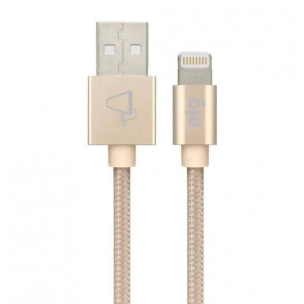 Cabo Lightning em Nylon Trançado Reforçado 1 Metro Dourado C810bg Elg - 1