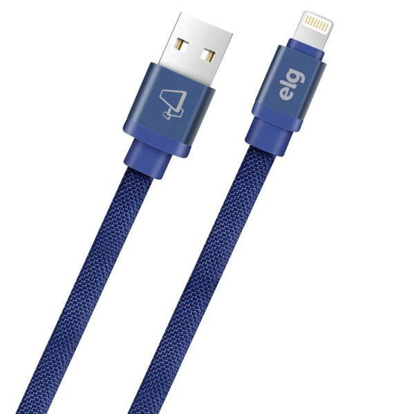 Cabo Lightning Em Tecido Canvas Reforçado Azul 1 Metro CNV810BE Elg - 2