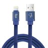 Cabo Lightning Em Tecido Canvas Reforçado Azul 1 Metro CNV810BE Elg - 1