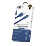Cabo Lightning Em Tecido Canvas Reforçado Azul 1 Metro CNV810BE Elg - 3