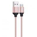 Ver imagem 2 de Cabo Micro Usb Flat Blindado em Inox 1 Metro Rose Gold Inx510rg Elg