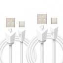Ver imagem 1 de Kit Cabos Tipo-c Reversível 1 Metro e 2 Metros Cmbc12wh Elg