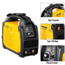 Máquina Solda Inversora Riv156 Bivolt + Máscara Automático - 5