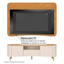 Ver mais imagens de Rack com Painel para TV até 80 Polegadas 201cm 2 Portas 1 Gaveta Canelado Hera Fanes Espresso Móveis