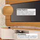 Ver imagem 4 de Rack com Painel para TV até 80 Polegadas 201cm 2 Portas 1 Gaveta Canelado Hera Fanes Espresso Móveis