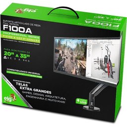 Suporte para Monitor Articulado Gamer 20 a 35 de Mesa F100a Elg - 5
