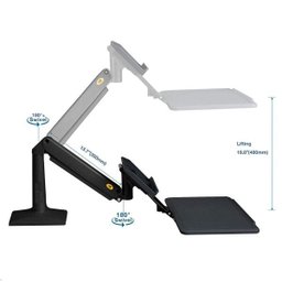 Suporte Notebook Em Pé 11 A 17 com Ajuste Pistão A Gás Fb17 Elg - 6