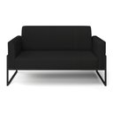 Ver imagem 2 de Sofá Namoradeira Base Industrial Alta Preto Marisa Linho D03 - D\'rossi Cor A79 Preto
