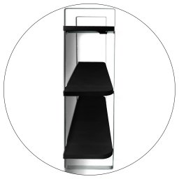 Prateleira Tripla Nicho Hone Modelo Industrial Decoração Casa 60x15 Branca/Preto - 6