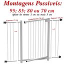 Ver imagem 2 de GRADE PORTÃO PET BEBÊ DIVISOR AMBIENTE 95 CM BRANCO