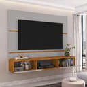 Ver imagem 2 de Painel para TV Vera 65 Polegadas MDF Ripado Off White Nature Bechara Móveis