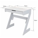 Ver imagem 3 de Escrivaninha para Escritório com Luz Neon 1 Gaveta 73cm Branco