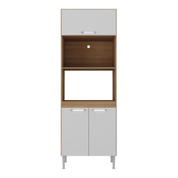 Paneleiro Torre Quente para Forno e Microondas Paris Multimóveis Mp2186 Rustic/branco - 7