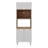 Paneleiro Torre Quente para Forno e Microondas Paris Multimóveis Mp2186 Rustic/branco - 7
