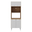 Ver imagem 7 de Paneleiro Torre Quente para Forno e Microondas Paris Multimóveis Mp2186 Rustic/branco