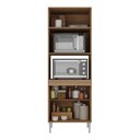 Ver imagem 4 de Paneleiro Torre Quente para Forno e Microondas Paris Multimóveis Mp2186 Rustic/branco