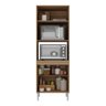 Paneleiro Torre Quente para Forno e Microondas Paris Multimóveis Mp2186 Rustic/branco - 4