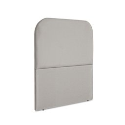 Cabeceira Estofada Solteiro Alana 90cm Suede Cinza Claro - 4