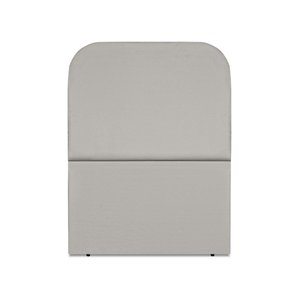 Cabeceira Estofada Solteiro Alana 90cm Suede Cinza Claro