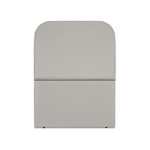 Cabeceira Estofada Solteiro Alana 90cm Suede Cinza Claro