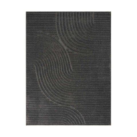 Tapete para Sala Realce Sand 52 Grafite 1,00x1,50m