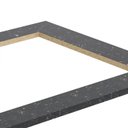 Ver imagem 5 de Balcao Forno Embutido Com Tampo Cooktop 80cm MDF Kali Branco Chumbo Nicioli