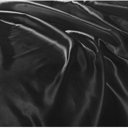 JOGO DE LENÇOL CETIM CASAL PADRÃO 3 PEÇAS PRETO - 2