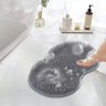 Tapete Limpeza Esfoliante Massageador Pes Costas Ventosa Antiderrapante Banheiro Banho Chuveiro Rela - 7