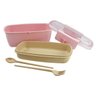 Bolsa térmica essencial rosa com marmita ecologica dupla - 9