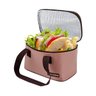 Bolsa térmica essencial rosa com marmita ecologica dupla - 6
