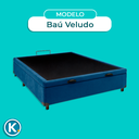 Ver imagem 5 de Cama Box Bau Viuvo Blindado Nature Azul 128x188