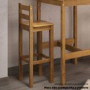 Ver imagem 2 de Kit 2 Banquetas Altas 100% Madeira Maciça Martin Espresso Móveis