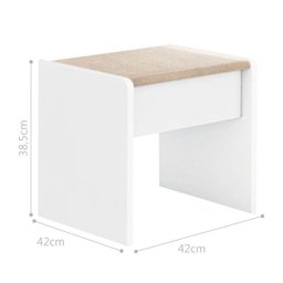 Penteadeira com Banqueta Camarim Branca com Led - 4